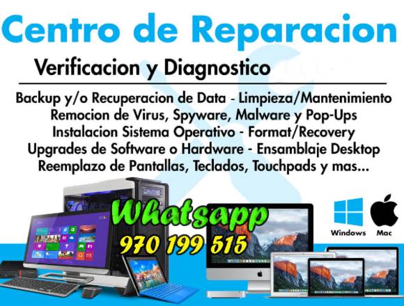 técnico reparación mantenimiento laptop 