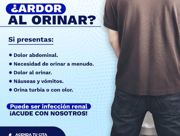 ¿Presentas ardor al orinar?