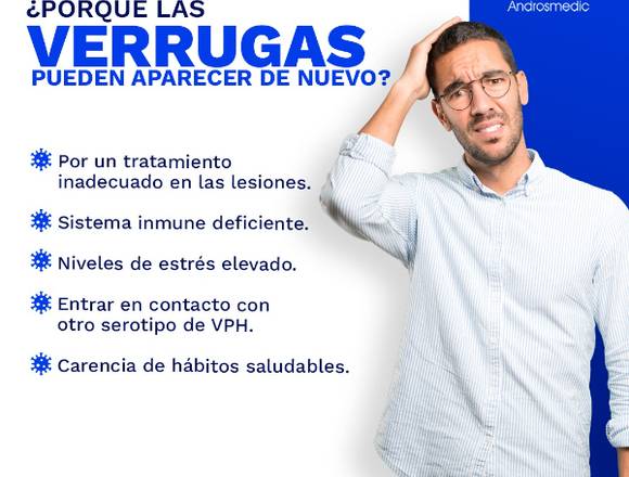 ¿Te volvieron aparecer las verrugas?