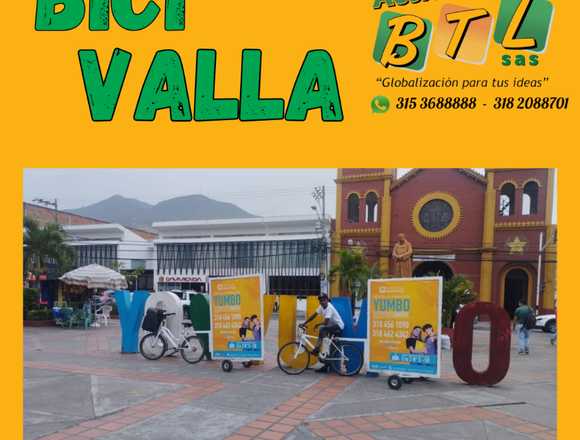 Bici valla y mas en publicidad