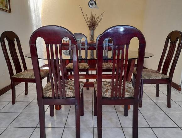 Vendo amueblado de comedor para 6 personas