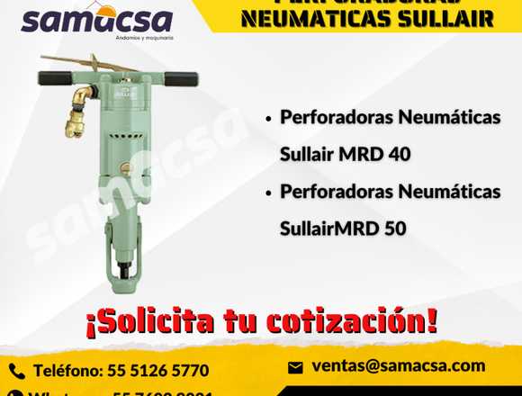 PERFORADORA NEUMATICA MARCA SULLAIR 