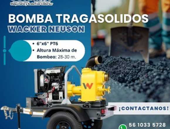 Bomba Tragasólidos “6x6" PT6 Wacker Neuson
