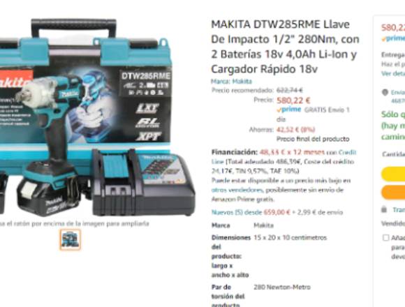 Llave de Impacto Makita. Nuevo. Sin Usar.