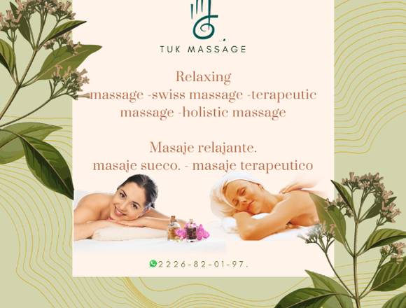 RELAXING MASSAGE, MASAJE RELAJANTE