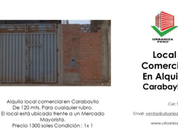 Alquiler Local Comercial Carabayllo