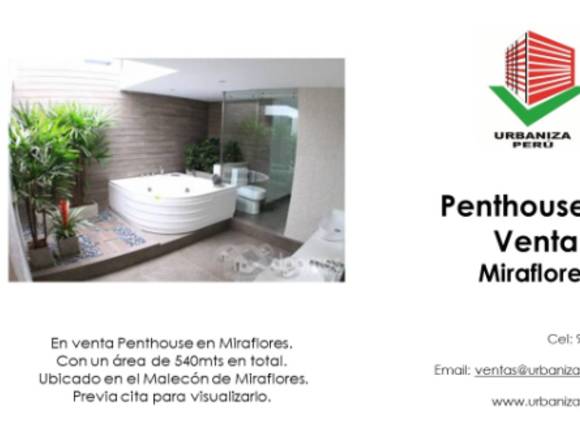 Penthouse en Venta en Miraflores