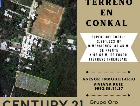 Venta de Terreno en conkal yucatan 