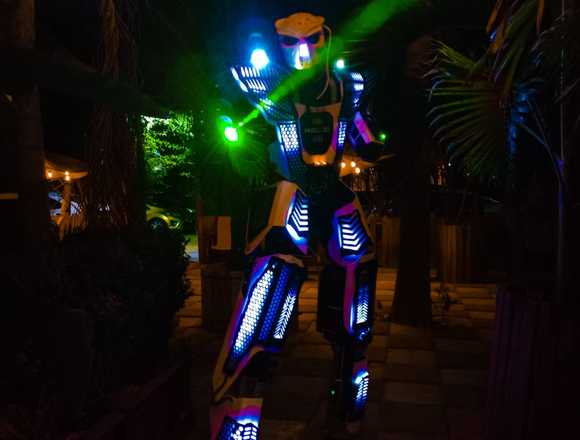 Robot led para animar pista de baile 