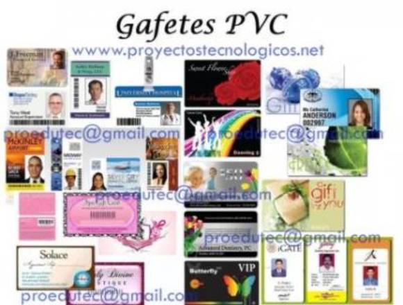 Gafete, Carnet, Credencia en PVC