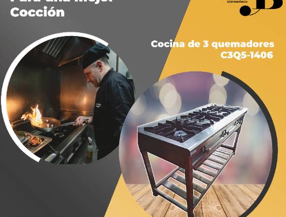 COCINA DE 3 QUEMADORES