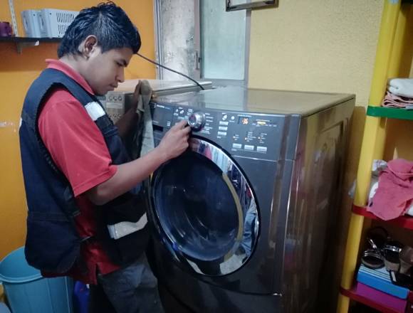 Reparación de lavadoras y secadoras.