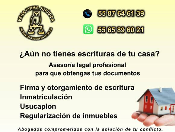 REGULARIZACION DE INMUEBLES ABOGADOS 55 8764 6139 