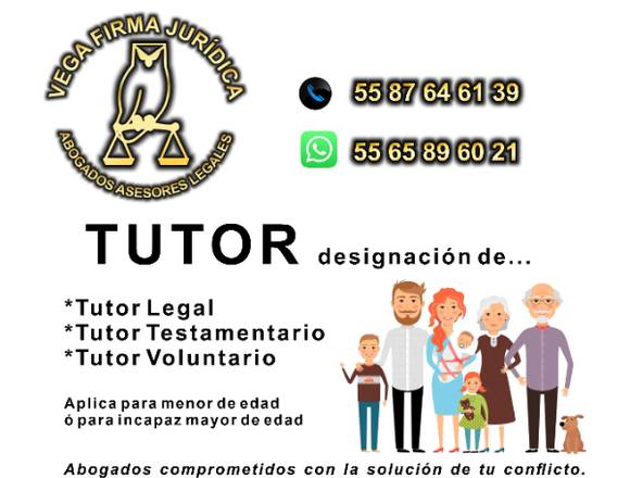 DESIGNACION DE TUTOR ASESORIA LEGAL 55 87 64 61 39