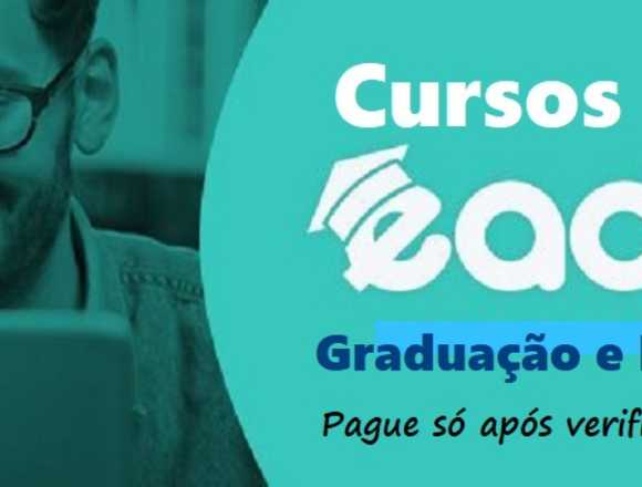 Curso Superior EaD sem pagamento antecipado