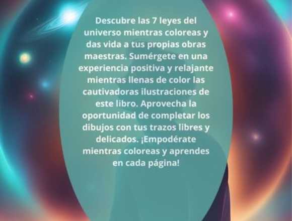 Colorea las 7 leyes del universo