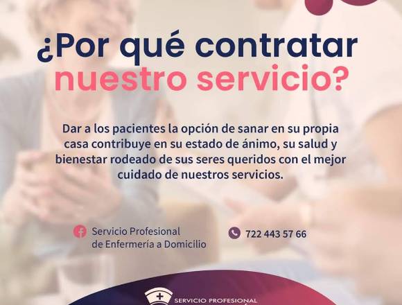 Servicio Profesional de Enfermería a domicilio 