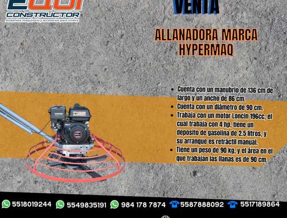 Allanadora marca hypermaq en Aguascalientes 