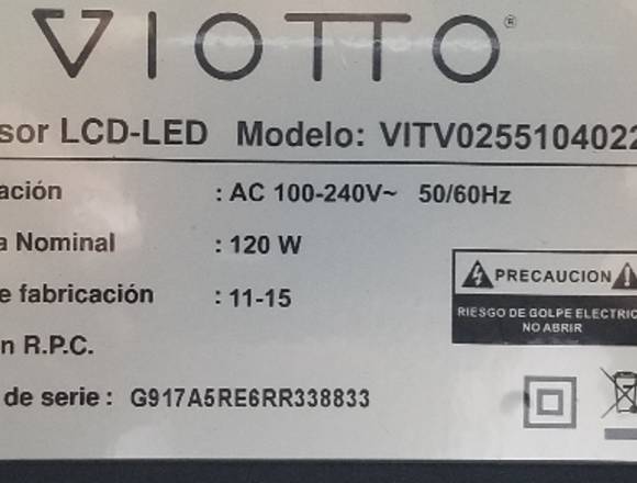 Tv Led Viotto De 55 Pulgadas (420