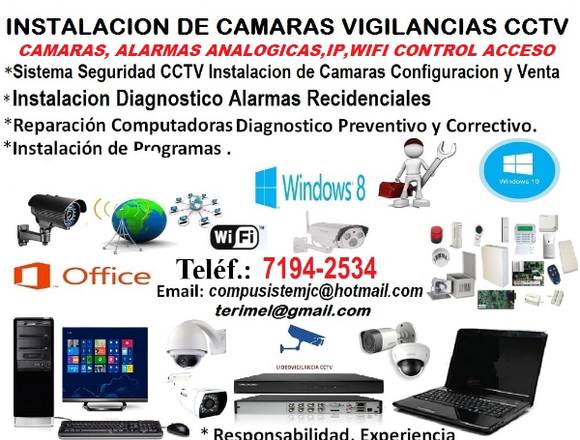 INSTALACIÓN CÁMARAS SEGURIDAD CCTV