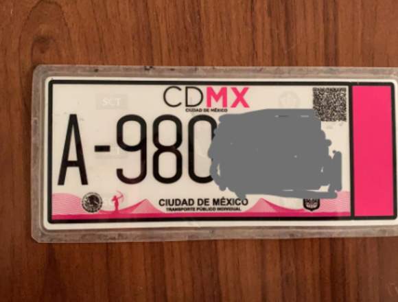 RENTA   O VENTA DE PLACAS DEL DF