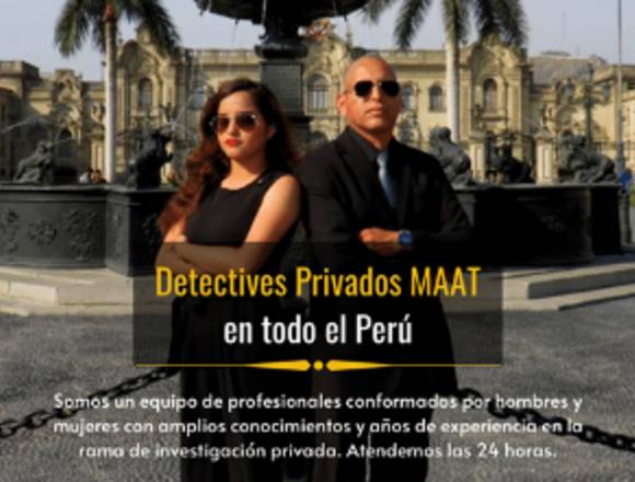 DETECTIVES PRIVADOS LIMA PERU MAAT 