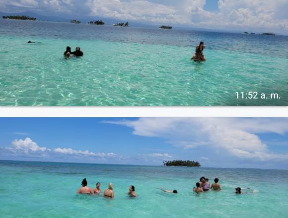 Pasadia a San Blas  2 Islas mas piscina natural 