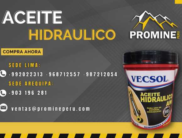 ACEITE HIDRÁULICO / PROMINE/ PRIMERA CALIDAD