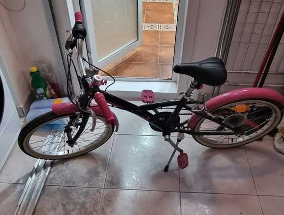 BICICLETA B-TWIN 500 ROSA PARA NIÑA