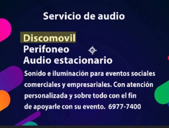 Servicio de audio  discomovil 