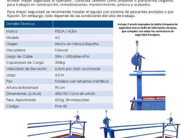 HAMACA Fabricadas en acero estructural