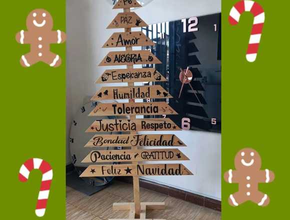 ARBOLES DE NAVIDAD EN MADERA A LA VENTA