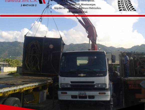  Logistica  de Camion con Brazo Hidraulico 