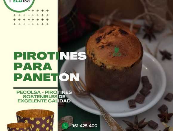 PIROTINES PARA PANETÓN