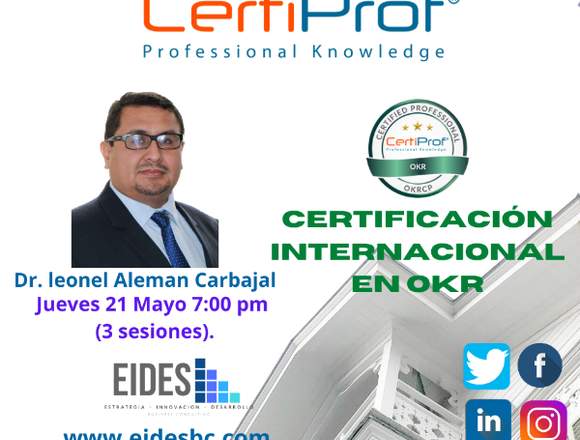 Certificación Internacional en OKR