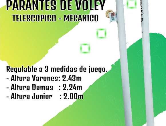 PARANTES/POSTES DE VOLEY/TELESCOPICO