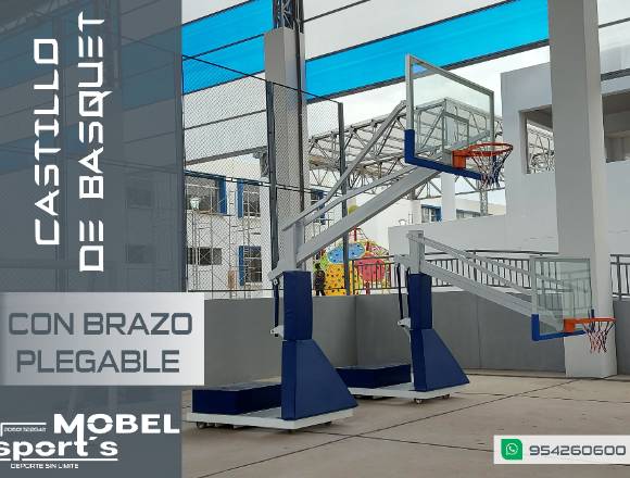 TABLERO DE BASQUETBOL TRANSPORTABLE Y PLEGABLE