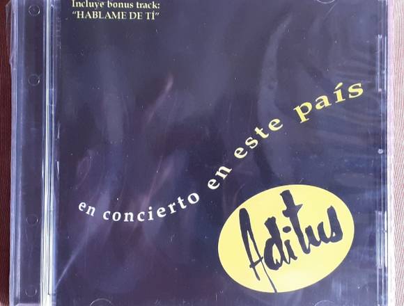 Cd Aditus En Concierto 100% Original Y Sellado