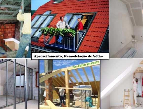 Aproveitamento de Sótão, Remodelação de Sótão.