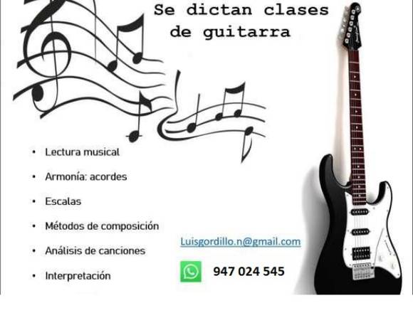 Se dictan clases de musica