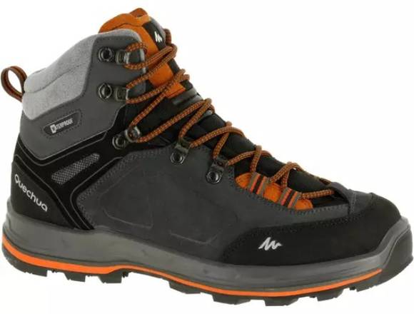 BOTAS TREKKING 100 GRIS/NARANJA HOMBRE QUECHUA