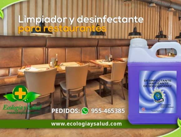 Desinfectante ecologico para restaurantes