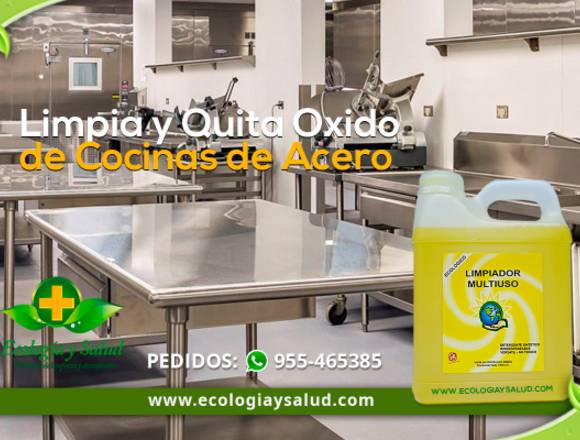 Limpiador ecológico de cocinas de acero