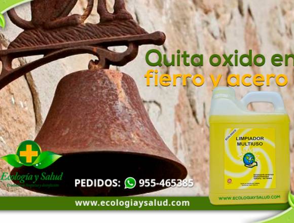 Eliminador ecologico de Óxido de Acero y Fierro