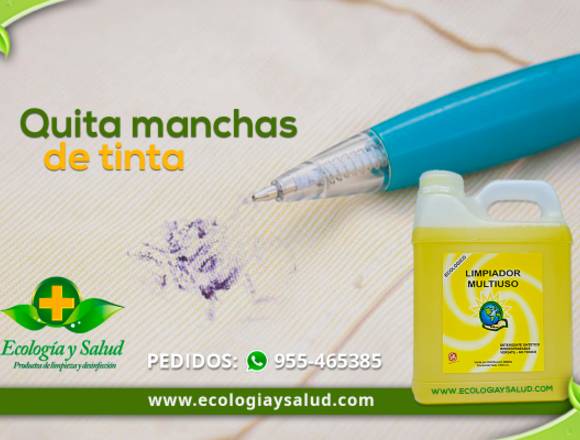 Removedor ecológico de manchas de tinta