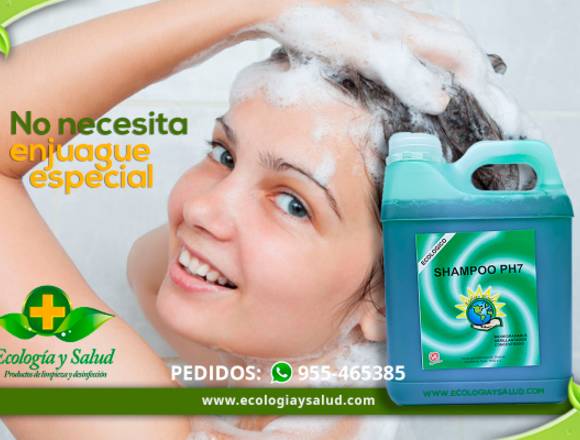 Shampoo PH7 ecologico Neutro, no irrita los ojos