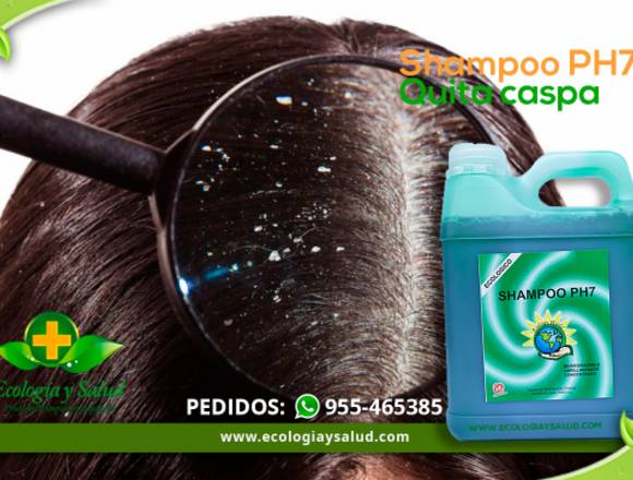 Shampoo PH7 ecológico para cabello, quita caspa