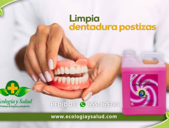 Limpiador ecologico de dentadura postiza