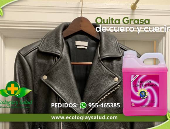 Limpiador ecologico de cuero y cuerina