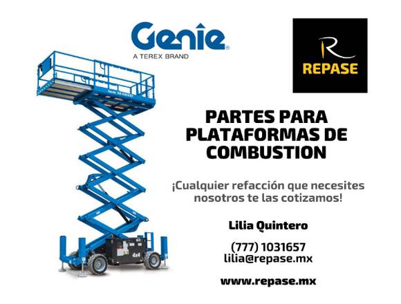 PARTES PARA PLATAFORMAS DE COMBUSTIÓN GENIE